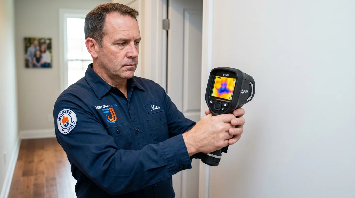 Thermal imaging leak detection by Johns Plumbing LLC in Littlefield